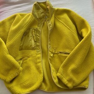 FP Movement by Free People Yellow Teddy Jacket